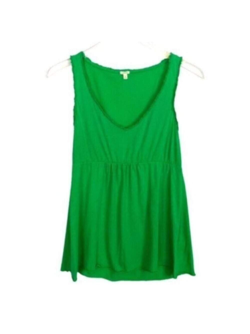 J. Crew | Women's Green Sleeveless V-Neck Jersey Knit Top Size Small